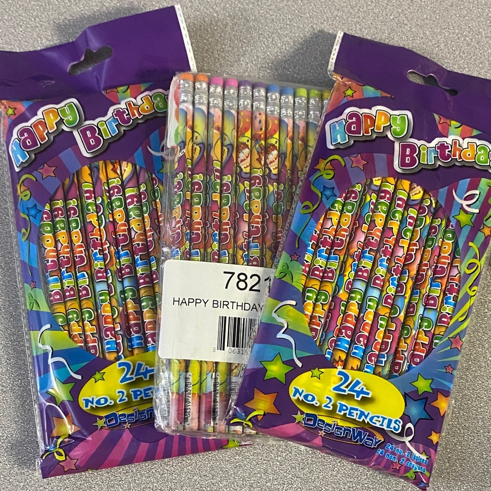 Happy Birthday Pencils - Multicolor Pack